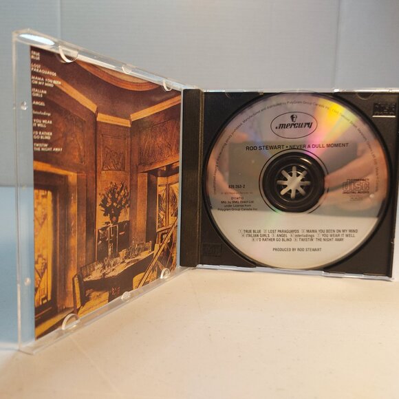 Rod Stewart ~ Never a Dull Moment (Music CD, 1998) - Picture 2 of 3